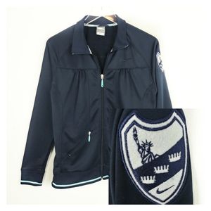 Nike jacket navy with liberty embroidered patch